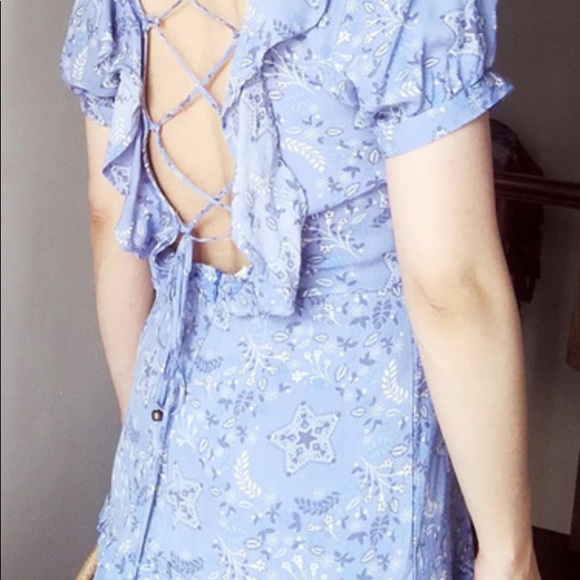 Boho lace up dress - Picture 3 of 9